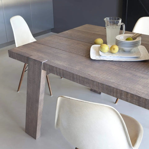 Top Shelf Wood Dye In Hella Rich Antique Pine Hue 250 Milliliter Bottle on a wooden dining table with lemons.