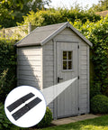 Beefy Heavy Duty Gate Butt Hinges For Wooden Fences And Shed Doors Outdoor Hardware shown on garden shed door