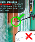 18 Pack Spray Foam Insulation Kit For Wall And Attic Sealing With Slick Expanding Urethane Formula showing gun spreader nozzle for application.