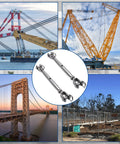 Five Pack Beefy Stainless Steel Jaw And Jaw Turnbuckle Rigging Screws Three Sixteenth Inch M5 Closed Body Marine Grade Corrosion Resistant with construction scenes
