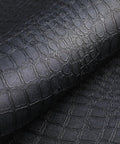 Dope Charcoal Black Crocodile Texture Wallpaper Non Pasted Needs Adhesive Embossed 3D Wall Covering Roll Detailed View