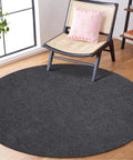 3 Ft Round Rug Pad No Slip Underlay For Hardwood Floors, One Eighth Inch Thick Waterproof Felt Carpet Pad, Low Profile Grip
