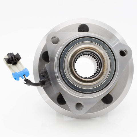 Front view of Front Wheel Hub And Bearing Assembly 513276 5 Lug With ABS For Chevy Captiva Sport 2012 2015 Chevy Equinox.
