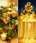 4 Pack 80 Ft 240 LED Fairy Lights Battery Powered With Remote And Timer No Fuss 8 Modes Twinkle String Lights Waterproof