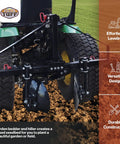 Disc Cultivator Garden Bedder And Hiller For Raised Rows On 3 Point Tractors 43 Inch Working Width Heavy Duty Steel Attachment