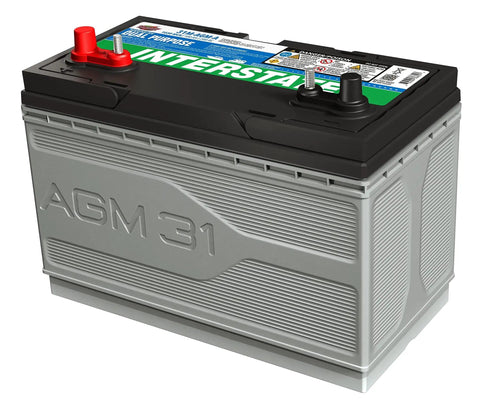 Marine And RV Dual Purpose AGM Battery 12V 100Ah With 825 CCA Pure Lead Start And Power Trolling Motor Replacement Battery Group 31M