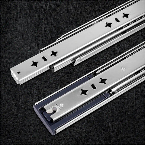 Heavy Duty Drawer Slide Rails 53mm 400mm Full Extension Ball Bearing, 260Lb Load Capacity, Smooth Glide for kitchen drawers