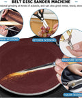 Upgrade Your Workshop With This Awesome 6-Inch Mini Disc Sander Bench Grinder Polisher Machine Fast 7-Speed Control for sharpening various scissors.
