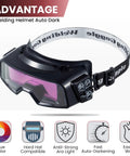 Auto Darkening Welding Goggles Kit With Welder Mask And 10 Replacement Lenses, wide shade range, adjustable sensitivity.