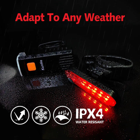 4 Pack USB C Rechargeable Bike Lights Headlights For Night Rides Men Women And Kids With 3 Modes A Safe Indicator Light For Skateboards Strollers And Wheelchairs