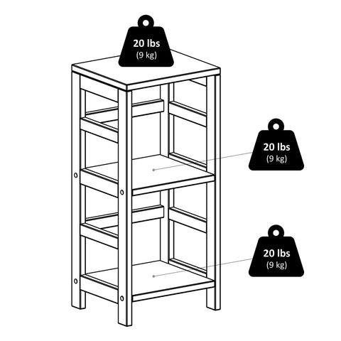 Open Display Two Tier Ladder Shelf For Living Room Den Office And Bedroom With Modern Yet Practical Bookshelf maximum weight 20lbs per shelf