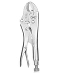 7 Inch Curved Jaw Locking Pliers With Wire Cutter And Adjustable Wrench, Heavy Duty Alloy Steel Tool, Rust Resistant Finish