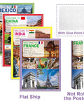 World Cultures Poster Set 12 Pack For Classrooms Multicultural Social Studies Decor with flags, animals, landscapes.