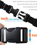 1 Inch Webbing Buckles With Quick Side Release, 10 Sets And 20 Tri-Glide Slides, Fits 1 Inch Nylon Belts, Built Tough Heavy Duty