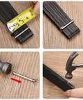 17mm Fan Rivet Nuts And Fasteners Kit For Hand Fans Repair showing measurement, placement, and installation steps on wooden surface.