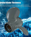 Honda Outboard OEM Upgrade Aluminum Propeller 10 Spline Fits 25-30 HP Motors with ocean backdrop