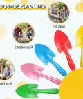 50 Piece Mini Colorful Metal Hand Shovels Set For Gardening Tiny Trowels Dope Digging Planting and Soil Work in Five Colors