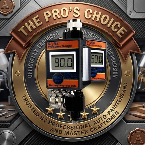 Pro Grade Digital Air Regulator With Water Separator And Moisture Trap Inline Dryer for Air Compressors and Spray Guns