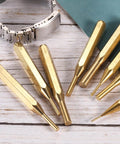 Brass Punch Set Two Piece No Mar Drive Pin And Alignment Punches One Quarter Inch Head Pro Grade Brass for crafting