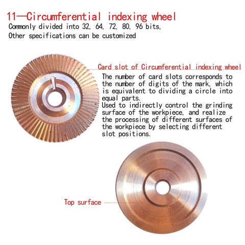 No Sweat Setup Meets Slick Precision In This 96 Tooth Gem Faceting Indexing Wheel With Adjustable Single Fork Angle Manipulator Engineered For Stress Free Jade Polishing And Knockout Crystal Cuts showing top and side view with card slot details.