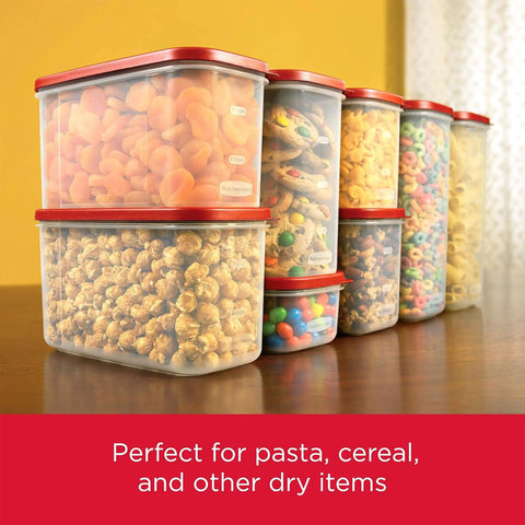 Premium Modular Food Lids For Airtight See-Through Storage Containers, Stackable And Space-Saving For Cereal, Pasta, Dog Food, Snacks, And Dry Goods