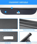 Retractable Cargo Cover For Subaru Crosstrek 2024 2025 2026, detailed carbon fiber texture and anti-slip grip features