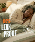 Person sleeping comfortably on bed using Extra Large Disposable Bed Pads 30 By 36 Inches 50 Pack Super Absorbent Incontinence Underpads.