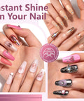 Nail art using Gel Polish Kit With Base And Top Gels 112 Piece Set Featuring 108 Vibrant Colors For All Seasons Long Lasting DIY Manicure Nail Art Gift For Women And Nail Lovers.