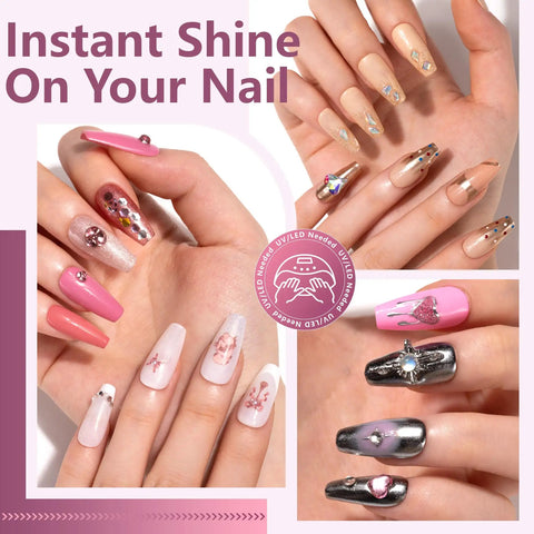 Nail art using Gel Polish Kit With Base And Top Gels 112 Piece Set Featuring 108 Vibrant Colors For All Seasons Long Lasting DIY Manicure Nail Art Gift For Women And Nail Lovers.