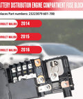 Top Grade Battery Distribution Fuse Block For Chevy Malibu 2014 To 2016, showing internal fuse connections, design detail.