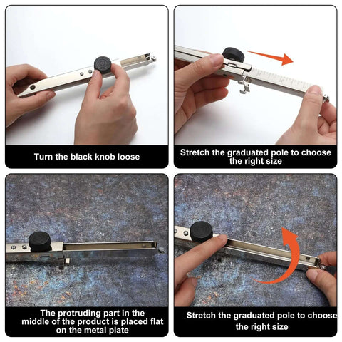 Steps to use Sheet Metal Scribe Marking Gauge One Pack Precision Scribing Tool For Metal Wood Plastic Hardboard