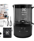 Cafe Quality Home Coffee Bar 350ml Milk Frother And Steamer With Four Modes and accessories including whisk and measuring cup