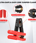 Heavy Duty 0 Gauge 30 Foot Jumper Cables With Quick Connect Plug Sets 1000 Amp Automotive Booster Kit For Cars SUVs And Trucks