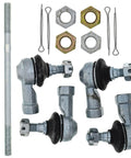 Tie Rods With End Kit For Outlaw 50 ATV Replacement Beefed Up Steering Fits OEM 0454747 0454746 0454748 0451798 M10 By 1.25 Threads Seven And A Half Inch Length Heavy Duty End Kit For Off Road Rides. replacement ATV tie rods, 7.5-inch M10x1.25 threaded ends, with castle nuts and cotter pins