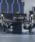 Ergonomic Gaming Chair With Massage Lumbar Support And Footrest, Pro Grade Comfort For Marathon Gaming Sessions, Height Adjustable