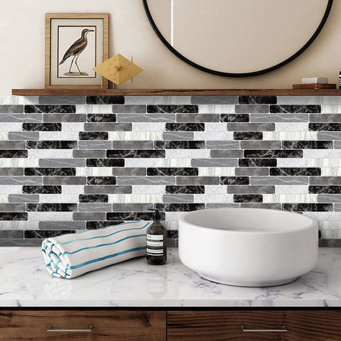 Peel And Stick Backsplash Wallpaper For Kitchen And Bathroom, Waterproof Self Adhesive Removable Tile Contact Paper, DIY Friendly