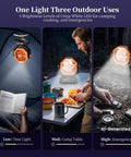 Camping Fan With Light Remote And Oscillation Battery Powered Hangin Tent Fan Rechargeable Portable for Camp Table Use