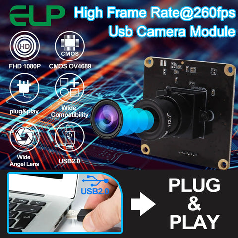 2MP High Speed USB Camera Module For Computer And PC 1080p Full HD UVC Web Camera Board With CMOS OV4689 on circuit board