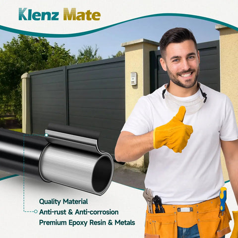 Installer with Next Level Vehicle Exit Sensor For Automatic Gate Opener Car Detector 50 ft cable near driveway gate.