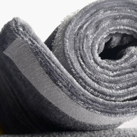 Rolled gray linen Refrigerator Door Handle Cover Set Of 2 Velcro Covers Keep Handles Clean From Smudges, Fingerprints, Drips