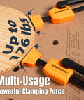 Heavy Duty Bench Dog Clamps For Three Quarter Inch Holes With Quick Release And 176 Pound Clamping Force clamping wood