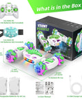 Gesture Sensing RC Car That Transforms Into A Dope Stunt Vehicle With 360 Degree Rotating 4WD Drive And Remote Or Hand Control box contents