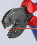 4-Position Contact Crimping Pliers For Non-Insulated Open Plug Type Connectors, Handles 0.1-2.5 Square Millimeters Wire Capacity, AWG 27-13.