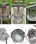 Smooth Operator Manual Honey Press And Beeswax Extractor Machine with stainless steel frame and nylon filters for homegrown juices
