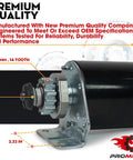 14 Tooth Starter Motor For 42 Inch Craftsman Riding Lawn Mowers showing gear and size dimensions