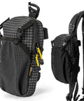 Close-up of Backpack Strap Phone Pouch Ultra Lightweight Waterproof Phone Pocket Clips To Your Shoulder Strap For Hiking Travel And Cycling