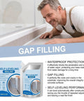 Slick Self Leveling Concrete Crack Filler With Heavy Duty Waterproof Sealant For Walls Floors And Driveways Zero Mess applied for gap filling under a shower