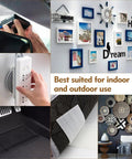 Image showcasing Premium Recloseable Fastener Tape Strips One By Two Inch Clear Heavy Duty Adhesive Pad Ten Pack in various uses.