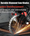 Heavy Duty Electric Concrete Ring Saw Dishing Out 8900 Watts Of Raw Power And Decked Out With A Titanium Blade For Clean Demolition Cuts And Quick Masonry Slotting Via Wet Cooling with diamond saw blades.