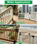 Beefy Heavy Duty Sliding Gate Kit For Deck And Fence With Smooth Roll Wheel Hardware Powder Coated Steel In Black Quiet Glide Weatherproof Gate System For Easy Outdoor Access for deck, patio, shed, and fence gates
